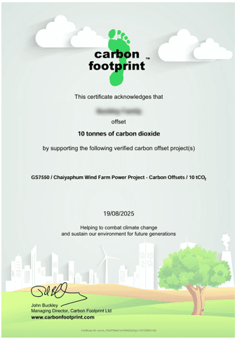 Personalised impact certificate